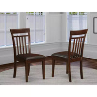 Chaises de salle à manger en similicuir HomeStock Capri, lot de 2, modernes