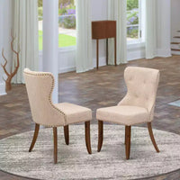 HomeStock Eclectic Elegance 2 Chaises Parson - Chaise de salle à manger