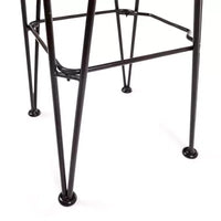 GDFStudio Tabourets de bar industriels d'extérieur en bois d'acacia 76 cm (lot de 2), teck
