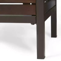 Table de bar d'extérieur en bois d'acacia Christopher Knight Home Milos, marron foncé/métal rustique