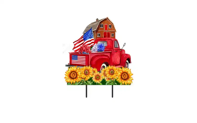 Briarwood Lane Décoration murale en métal 27x19 "Terre de la liberté" pour l'été