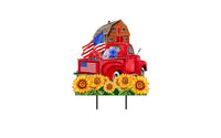 Briarwood Lane Décoration murale en métal 27x19 "Terre de la liberté" pour l'été