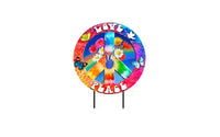 Briarwood Lane Art mural métallique de printemps 25x18 Peace and Love For Spring