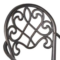 GDFStudio Berthoud Ensemble de bistro 3 pièces d'extérieur en fonte d'aluminium avec seau à glace, cuivre noir