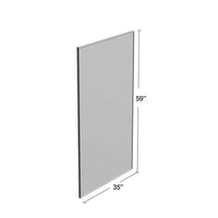 Miroir pleine longueur or, alliage d'aluminium, bord fin à angle droit, rectangulaire, 150x90x2cm (sans support)