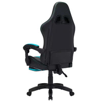 Chaise gaming de massage Hoffree extra-large, chaise de bureau PC ergonomique avec repose-pieds et réglable