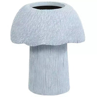 La jardinière champignon Lakeside Collection grise grande, moyenne ou petite pour le jardin