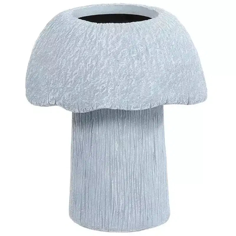 La jardinière champignon Lakeside Collection grise grande, moyenne ou petite pour le jardin