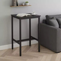 Table de bar - Petite table à manger de cuisine, table de bistrot haute. Table de cocktail de 60 x 60 x 92 cm avec cadre en métal robuste.