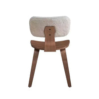 Lot de 2 chaises d'appoint en bois Simple Relax, coloris Noyer et Blanc