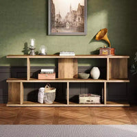 Lantine table console sofa extra-longue 71 à 3 niveaux derrière le canapé