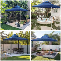 Yescom Dessus de remplacement UV30+ pour tonnelle 3x3m à 2 niveaux, pour extérieur, jardin, terrasse, fête, événement, bleu marine
