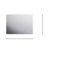 Miroir de courtoisie rectangulaire mural LED antibuée dimmable 48 x 36 pouces, avec éclairage