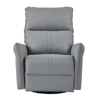 Fauteuil inclinable à bascule pivotant électrique pour adulte, fauteuil à bascule pivotant à 270 degrés, petit fauteuil inclinable électrique adapté aux petits espaces