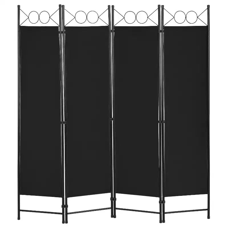 BestMassage Paravent 4 Panneaux Pliant 1,70 m Cloison de Séparation Autoportante