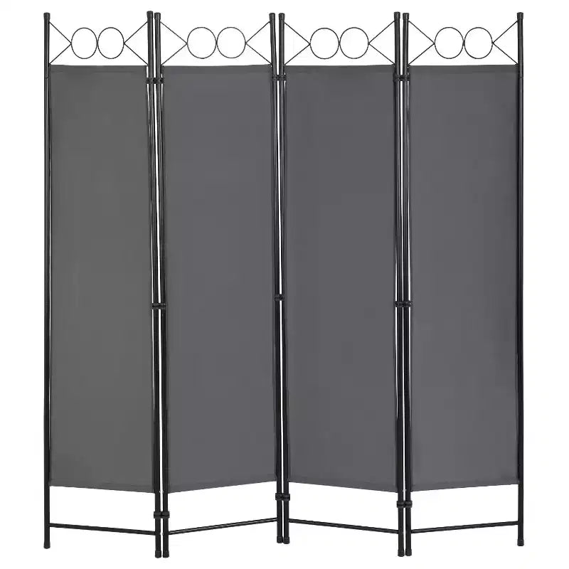 BestMassage Paravent 4 Panneaux Pliant 1,70 m Cloison de Séparation Autoportante