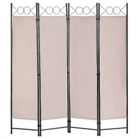 BestMassage Paravent 4 Panneaux Pliant 1,70 m Cloison de Séparation Autoportante