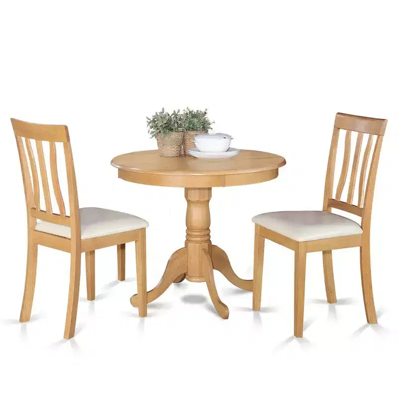 AccueilStockEnsemble table de salle à manger avec 2 chaises - Finition noire moderne