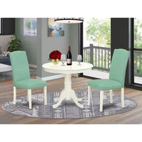 Ensemble Table et Chaises de Cuisine Rondes HomeStock Style Mid-Century