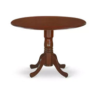 Ensemble dinette rond Table 42 pouces 2 chaises Salle à manger petits espaces Finition acajou