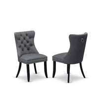 Ensemble de salle à manger HomeStock NFDA5 rectangulaire noir avec 4 chaises