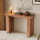 Whisen Minimalist Farmhouse Mango Wood Console Table & Entryway Side Table with Thickened Tabletop