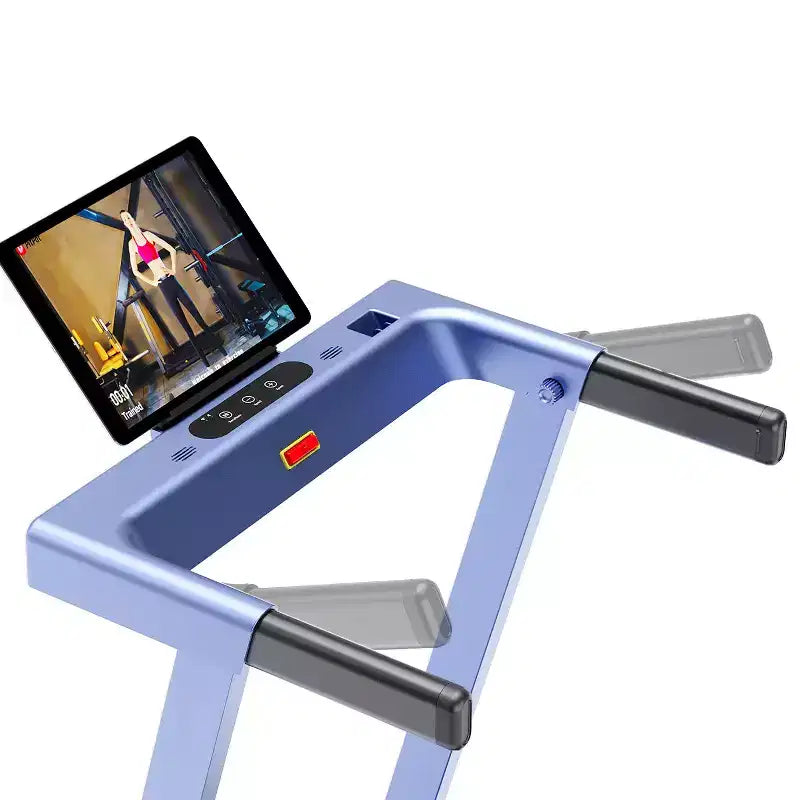 Tapis de course DeerRun A1 avec inclinaison de 6 % et mains courantes, 1-12 km/h, capacité de 136 kg pour le fitness à domicile