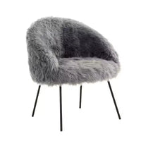 Fauteuil d'appoint Ana Lux en fausse fourrure Inspired Home