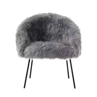 Fauteuil d'appoint Ana Lux en fausse fourrure Inspired Home