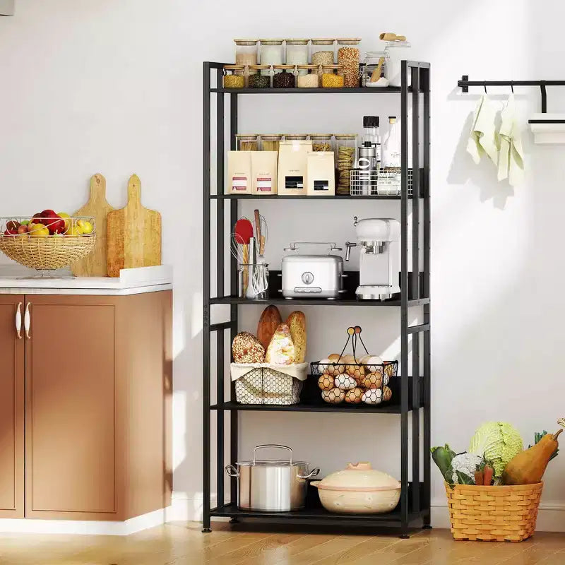 Costway lot de 1/2 bibliothèque à 5 niveaux 62 haute avec étagères inclinables rack de rangement présentoir