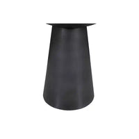 Jofran, Table d'appoint piédestal ronde en marbre et fer de luxe moderne, collection Circularity, 15