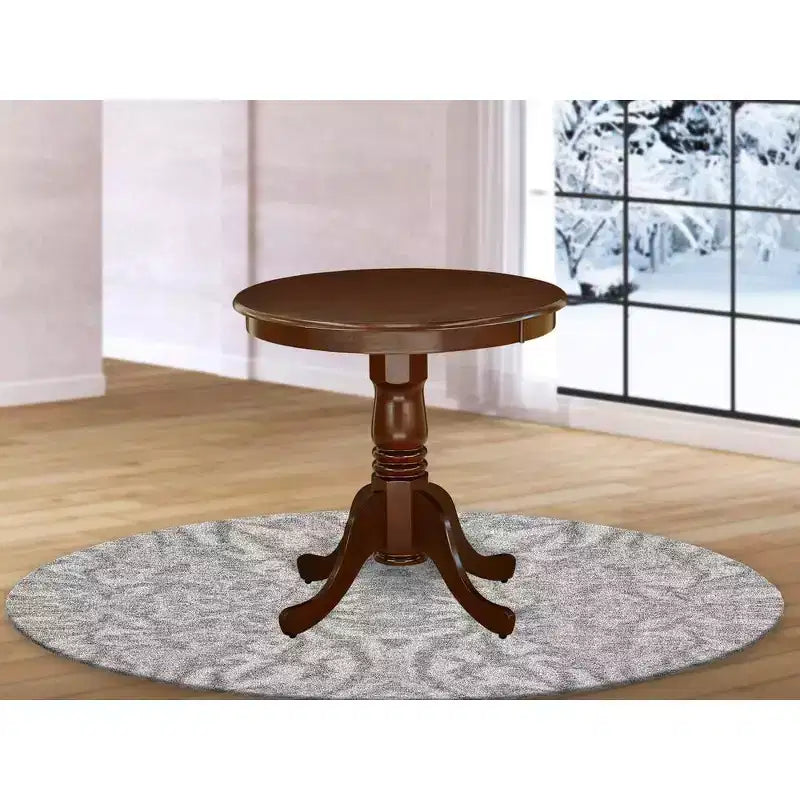 HomeStock table de salle à manger en bois d'hévéa