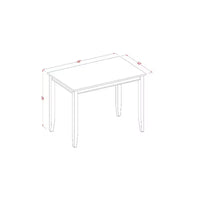 Table de salle à manger rectangulaire hauteur comptoir modèle Buckland