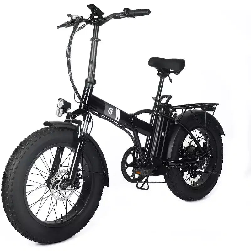 Vélo électrique pour adultes, E-Bike pliant avec pneus larges 20 x 4,0, batterie amovible 48 V et 7 vitesses, idéal pour les trajets quotidiens