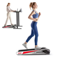 EGOFIT Walker Pro M1 - Gris froid, tapis de course sous le bureau, inclinaison de 5 %, écran LCD