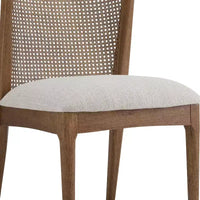 Christopher Knight Home Chaise de salle à manger Whim en bois d'hévéa avec dossier en rotin