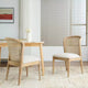 Christopher Knight Home Whim Rubber Wood Dining Chair with Rattan Back