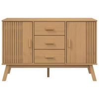 vidaXL Buffet OLDEN Marron 44,9x16,9x28,9 cm Bois de pin massif