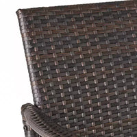 GDFStudio Conquista Tabourets de bar d'extérieur en osier 30 pouces (lot de 2)