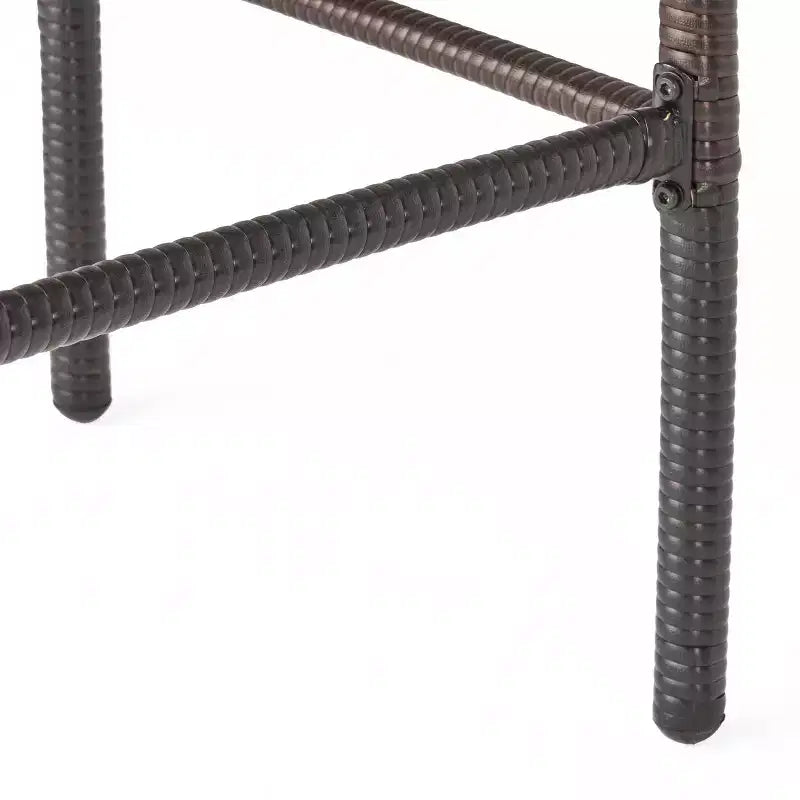 GDFStudio Conquista Tabourets de bar d'extérieur en osier 30 pouces (lot de 2)