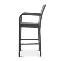 GDFStudio Conquista Tabourets de bar d'extérieur en osier 30 pouces (lot de 2)
