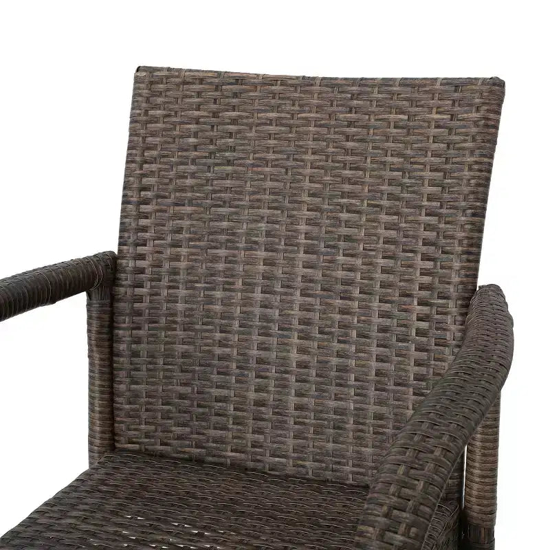 GDFStudio Conquista Tabourets de bar d'extérieur en osier 30 pouces (lot de 2)