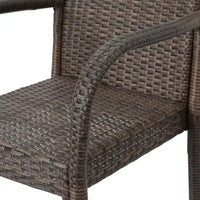 GDFStudio Conquista Tabourets de bar d'extérieur en osier 30 pouces (lot de 2)