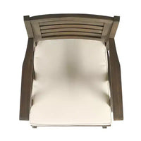 GDFStudio Baia Tabourets de bar d'extérieur en bois d'acacia de 74 cm avec coussin (Lot de 2)