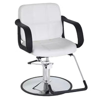 Fauteuil de Barbier BestMassage Chaise de Salon Professionnelle Pompe Hydraulique Robuste avec Base Pivotante