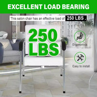 BestMassage Fauteuil de lavage Fauteuil de barbier avec accoudoir en similicuir