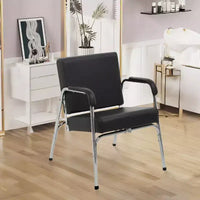 BestMassage Fauteuil de lavage Fauteuil de barbier avec accoudoir en similicuir