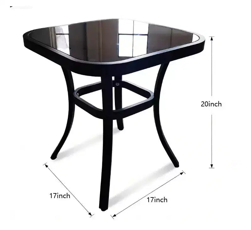 ALAULM Ensemble de mobilier de patio 3 pièces, fauteuils à bascule pivotants en aluminium pour extérieur, ensemble de bistro de patio avec coussins et table basse