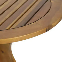 GDFStudio Berkeley Ensemble Bistrot 3 Pièces en Bois d'Acacia et Osier