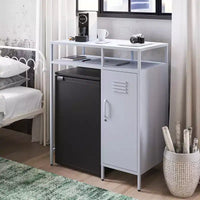 Mini-réfrigérateur de rangement de style casier métallique Novogratz Cache